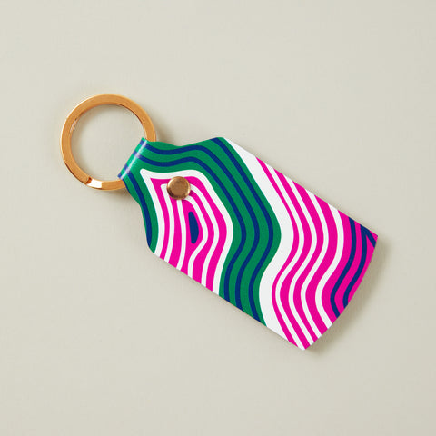 Barbecana Cotton Travel Pouch -Pink/Green
