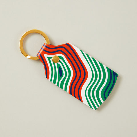 OXO Skinny Scarf - Orange/Blue
