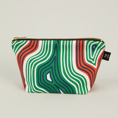 Barbecana Cotton Travel Pouch - Navy/Lime