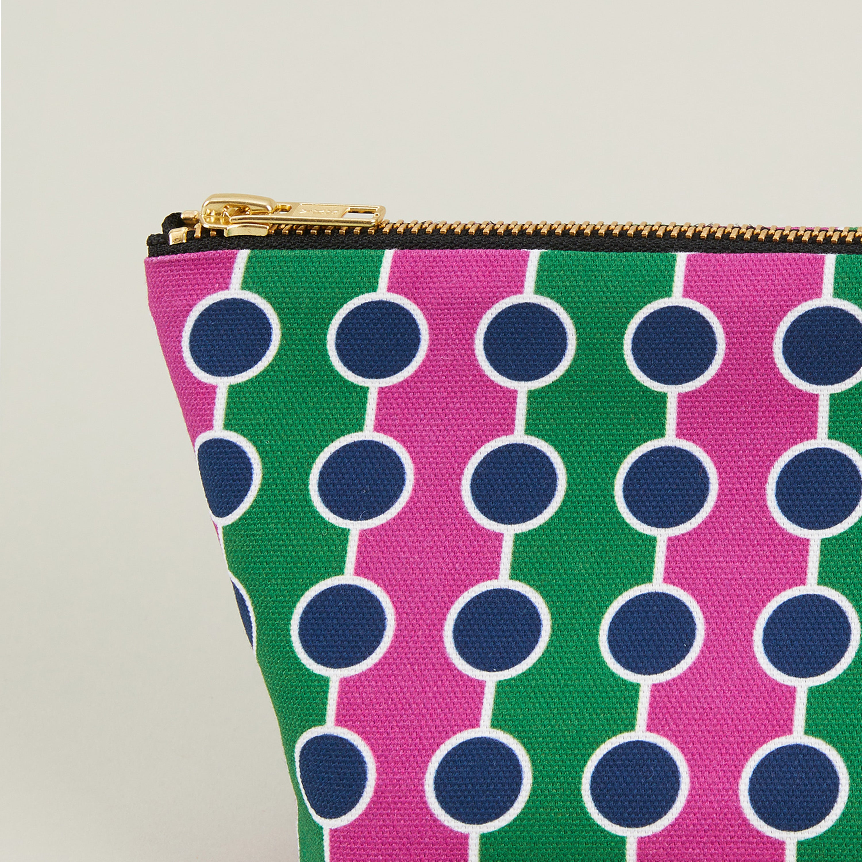 Barbecana Cotton Travel Pouch -Pink/Green