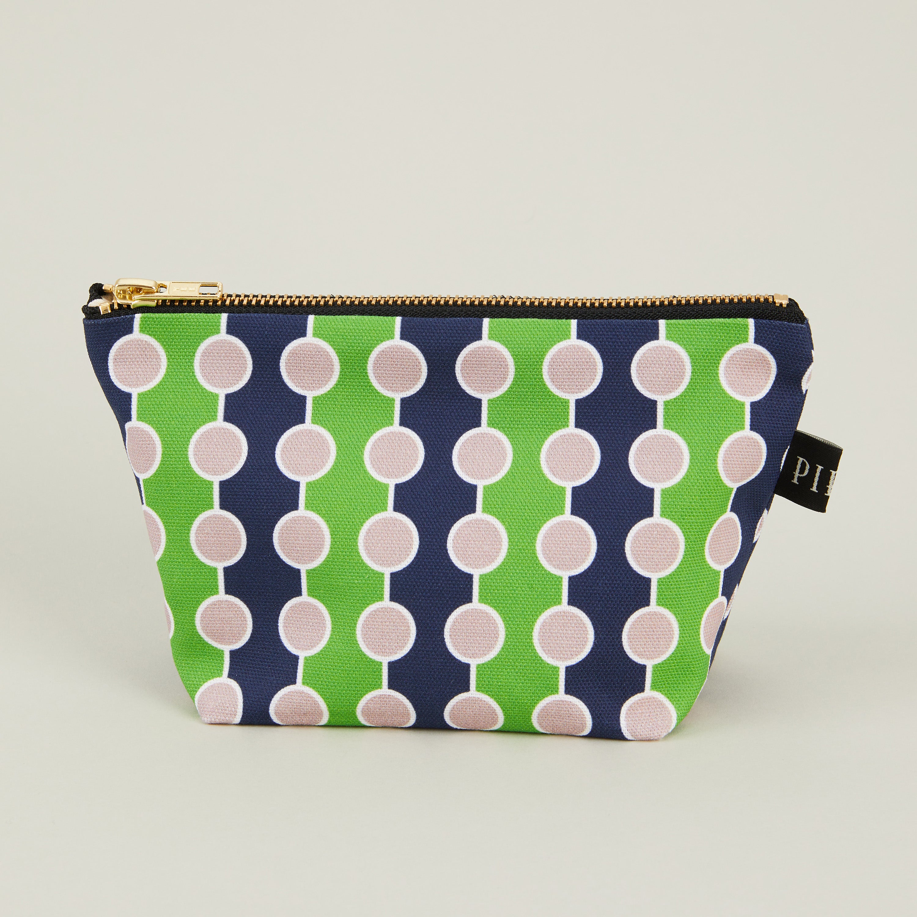 Barbecana Cotton Travel Pouch - Navy/Lime