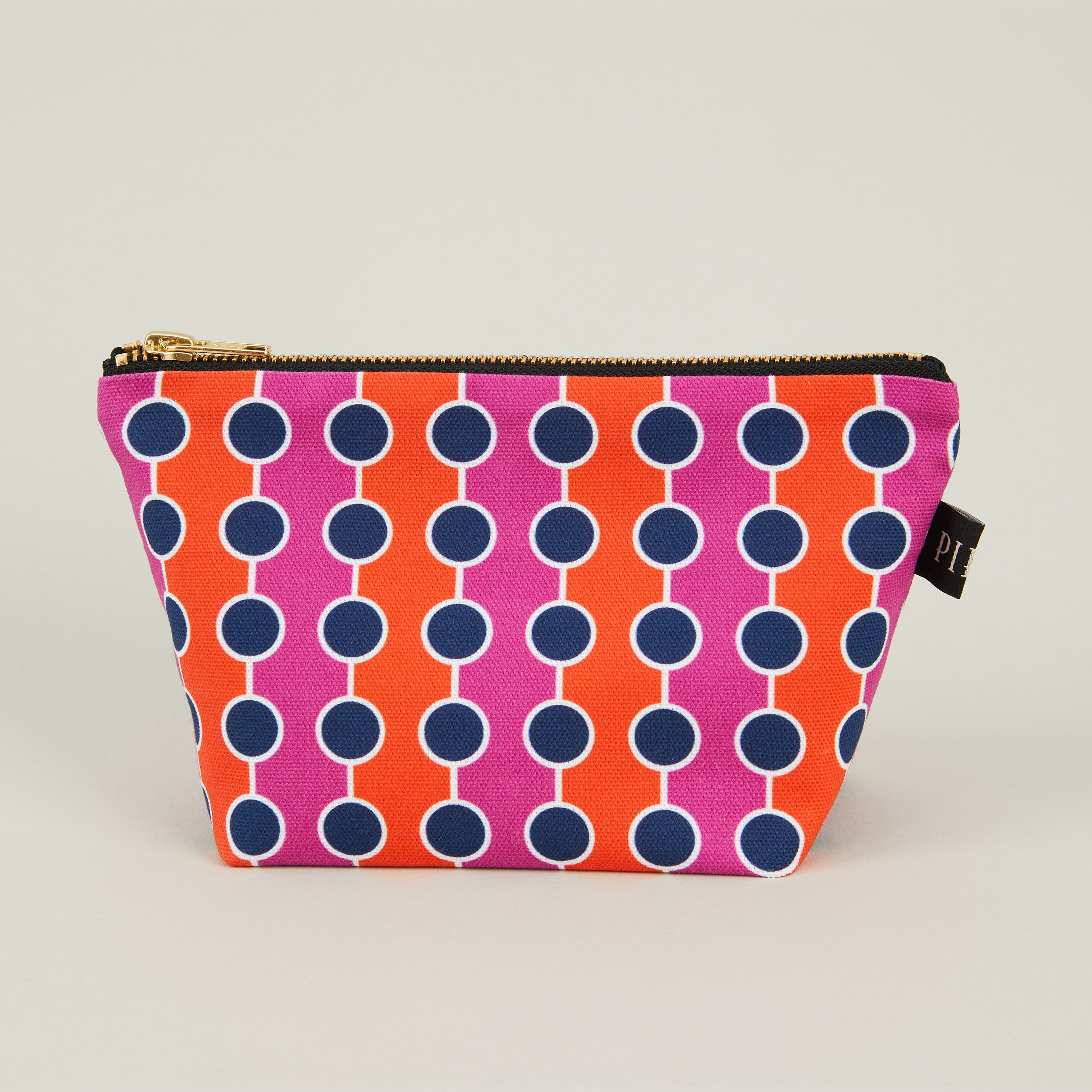 Barbecana Cotton Travel Pouch - Orange/Magenta