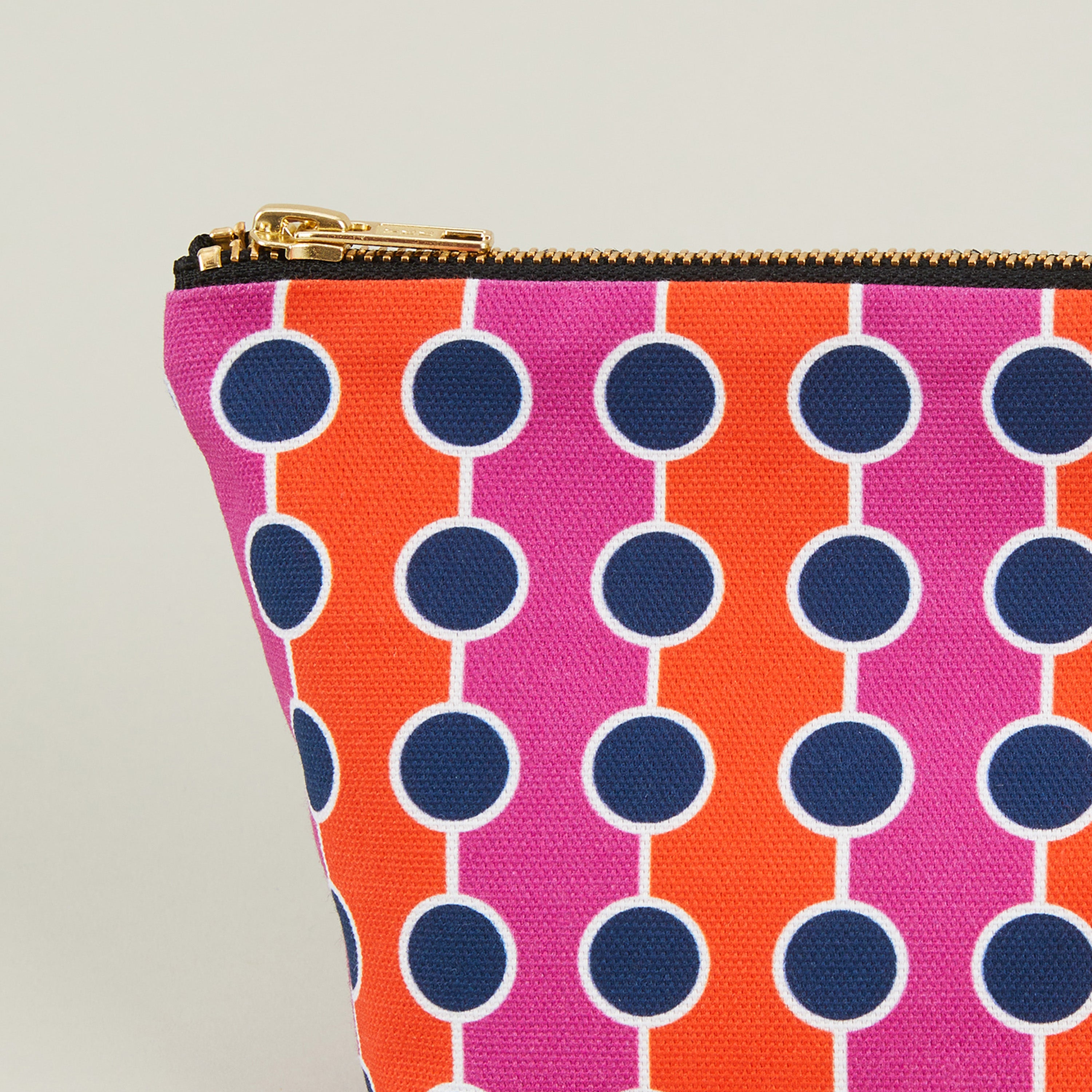 Barbecana Cotton Travel Pouch - Orange/Magenta