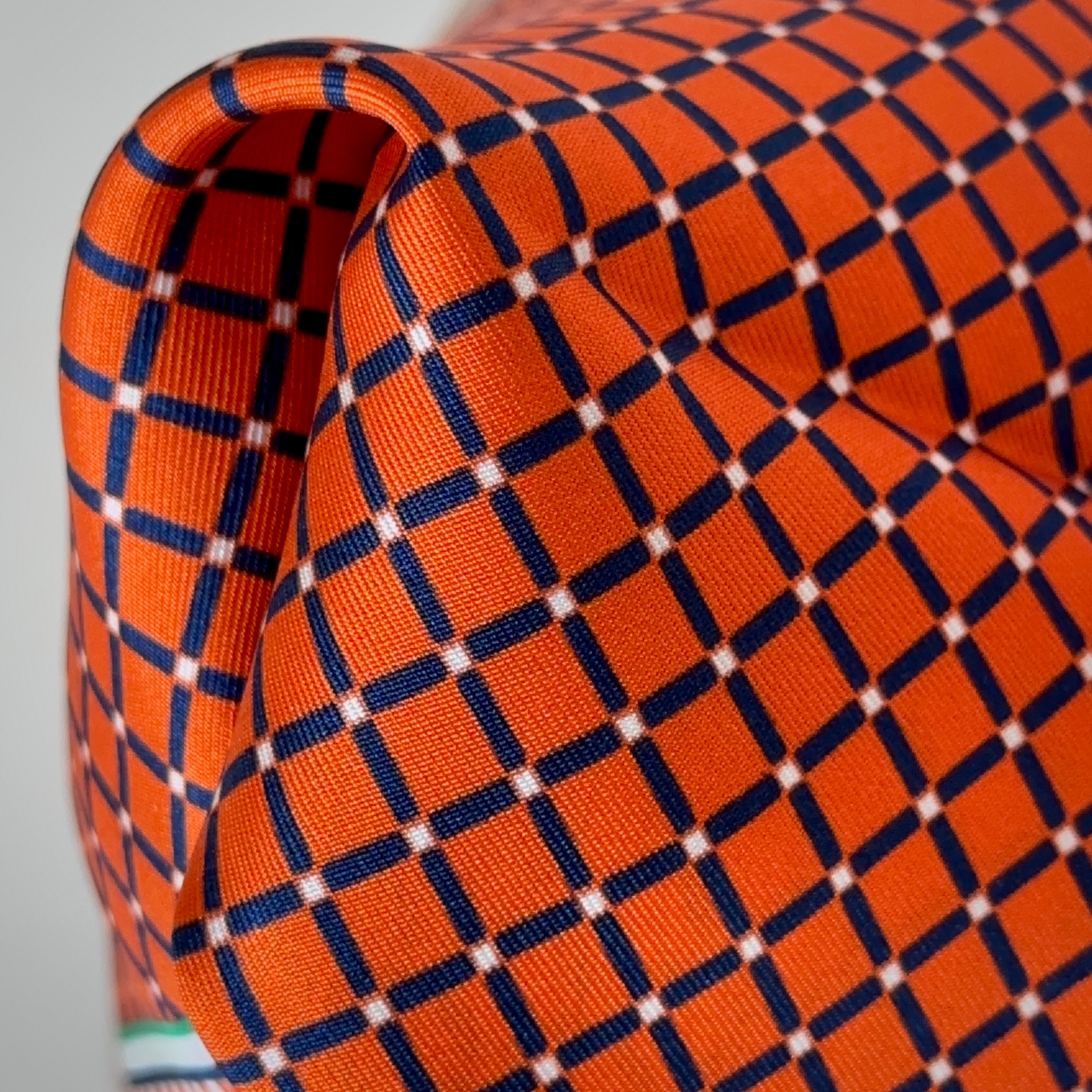 OXO Neckerchief / Pocket Square - Orange/Green