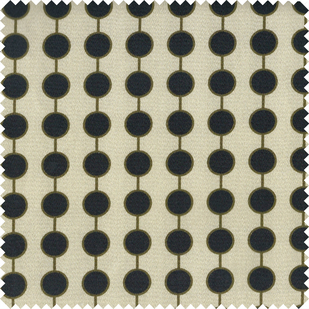 Barbecana Plain Cotton Sateen Stone/Black