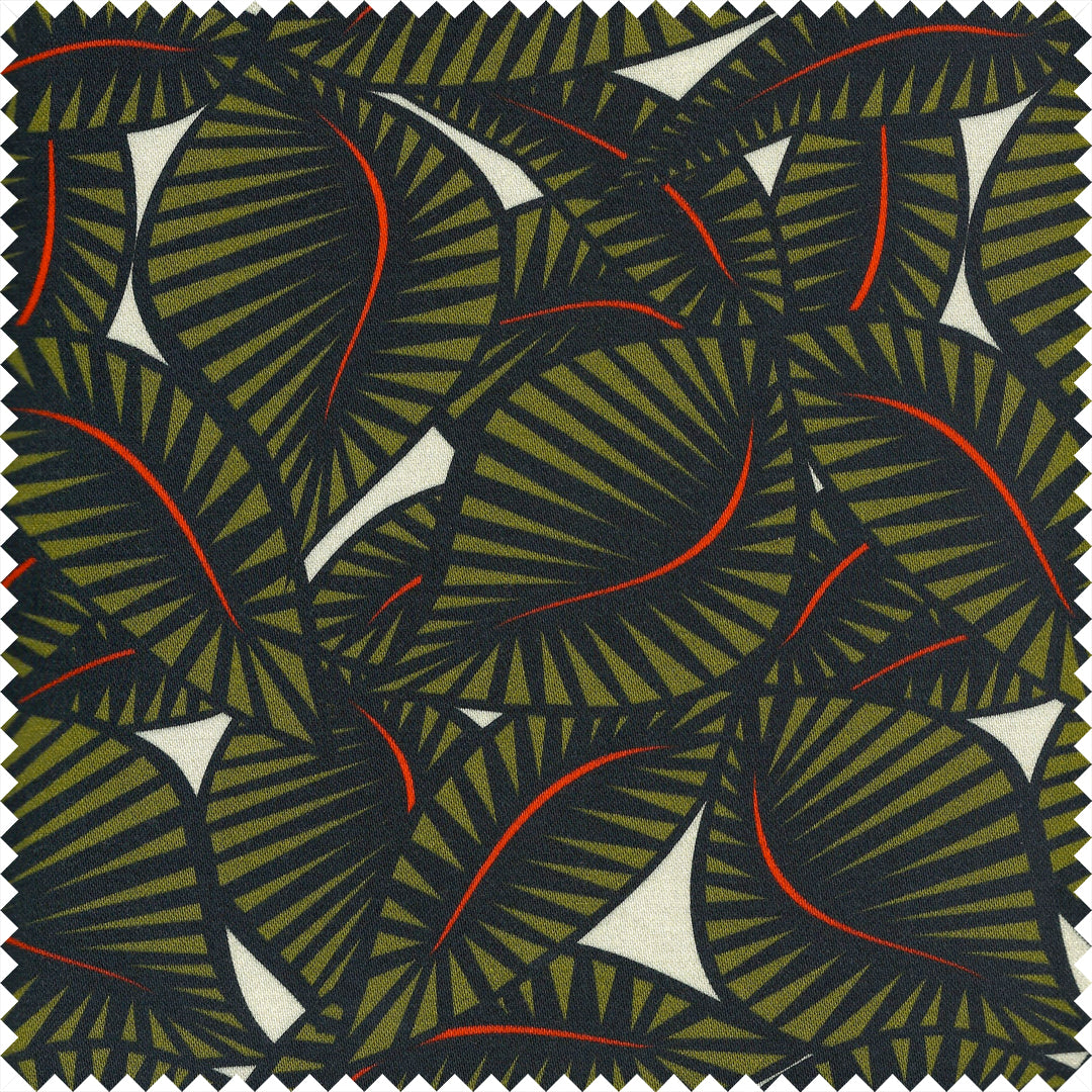Jungle Floral Printed Cotton Sateen by Pipét Design