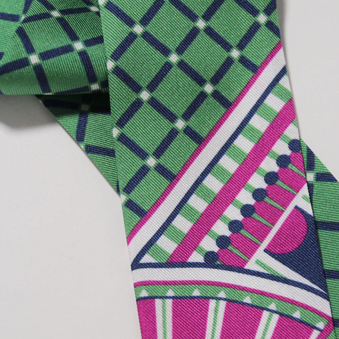 OXO Mini Scarf - Pink/Green