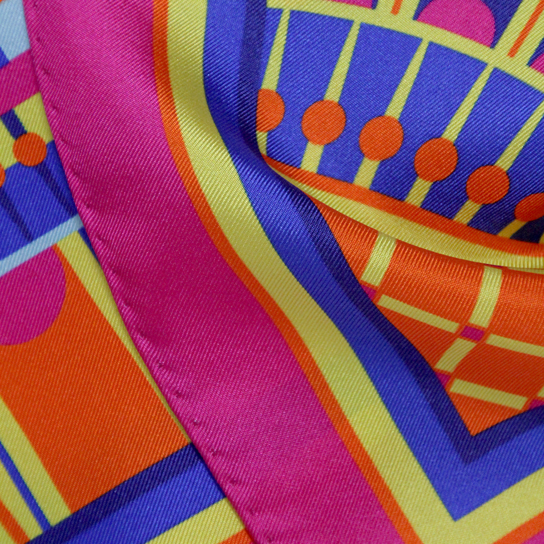 OXO 90cm Square Scarf - Magenta Brights