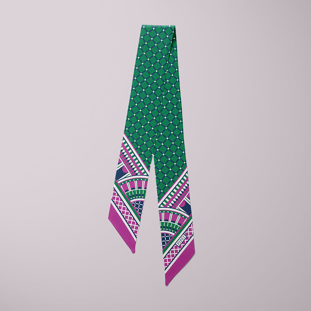 OXO Mini Scarf - Pink/Green
