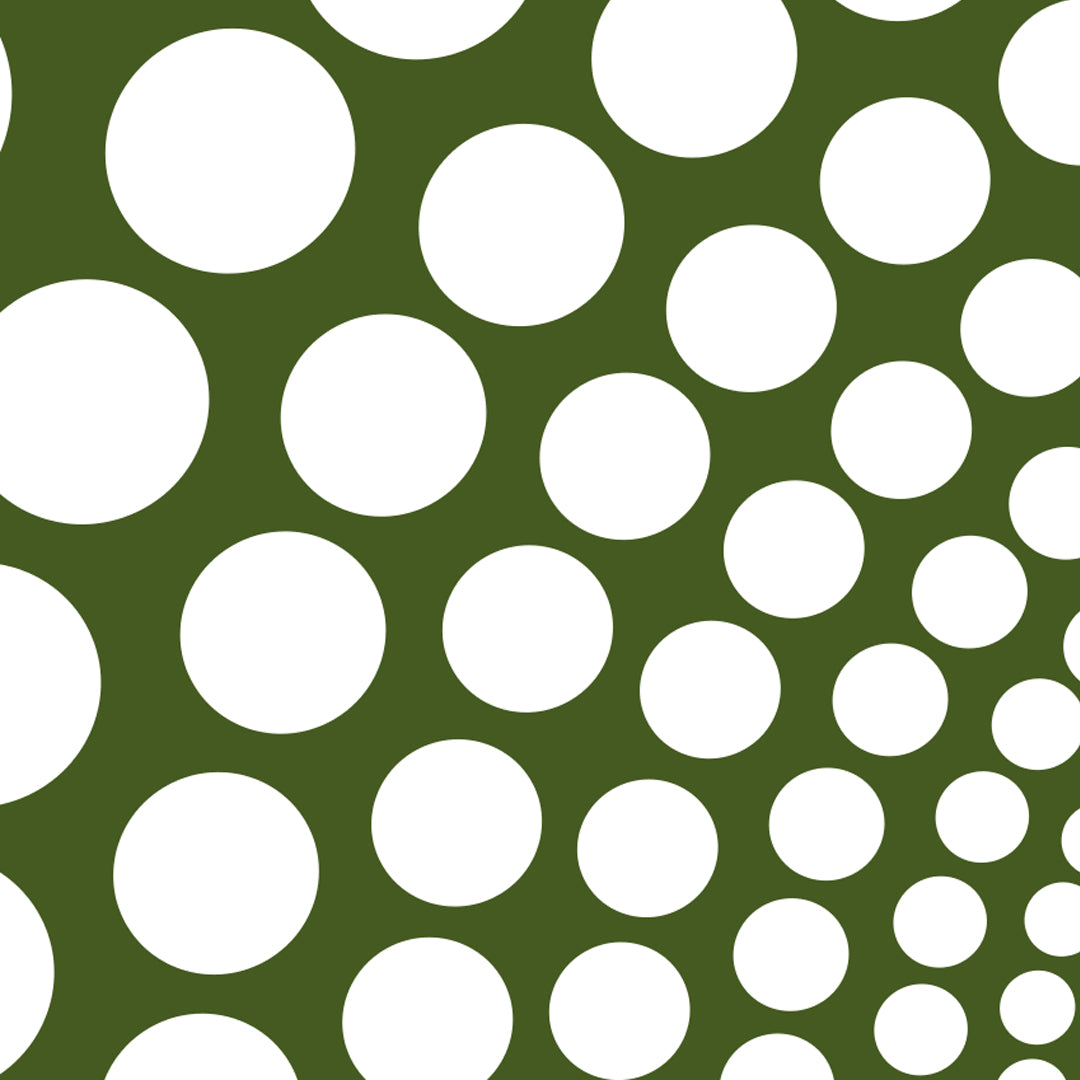 Pipet design Polka silk scarf in Black Khaki