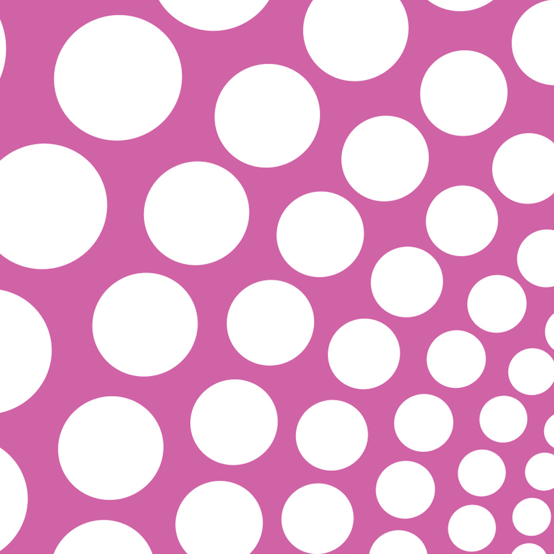 Pipet design Polka silk scarf in Mauve / Green