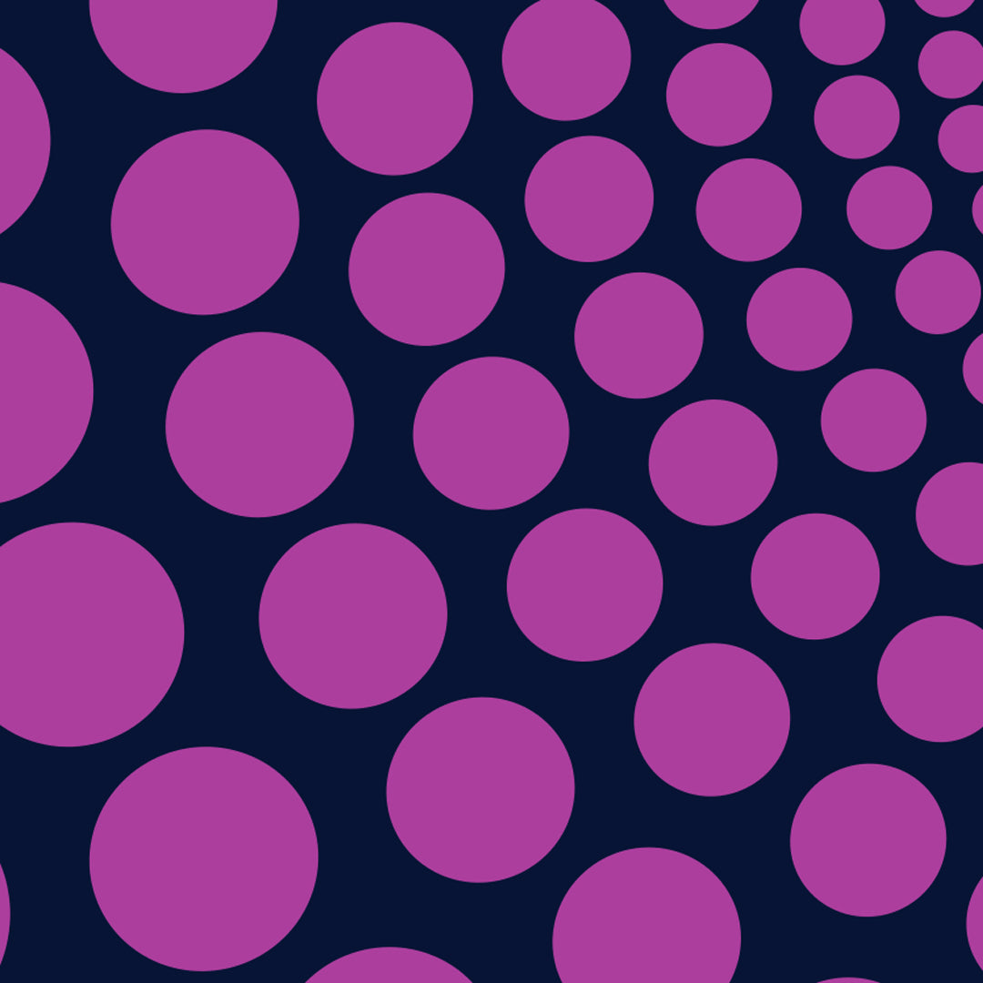 Pipet design Polka silk scarf in Navy Mauve