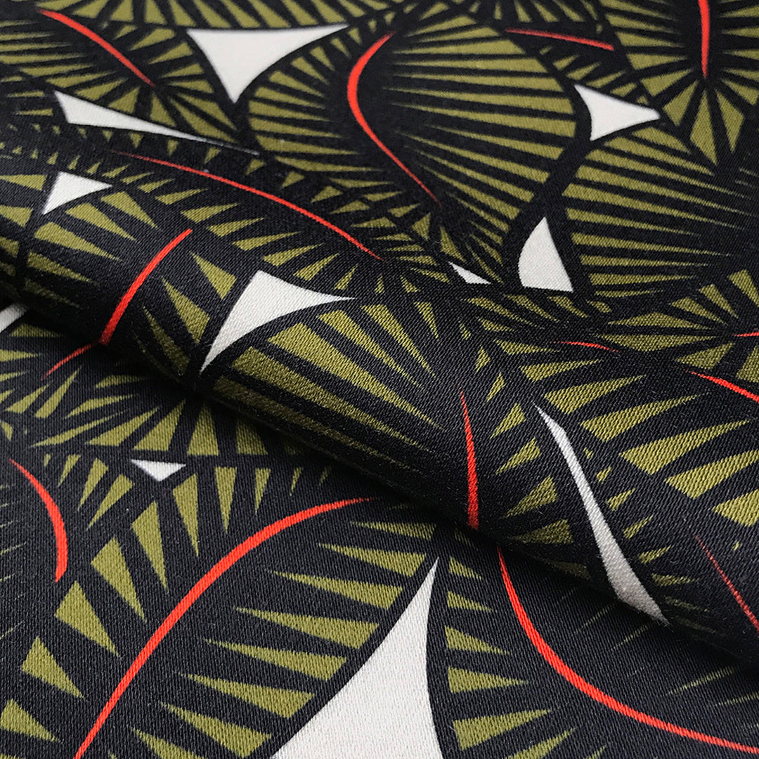 Jungle Floral Printed Cotton Sateen by Pipét Design