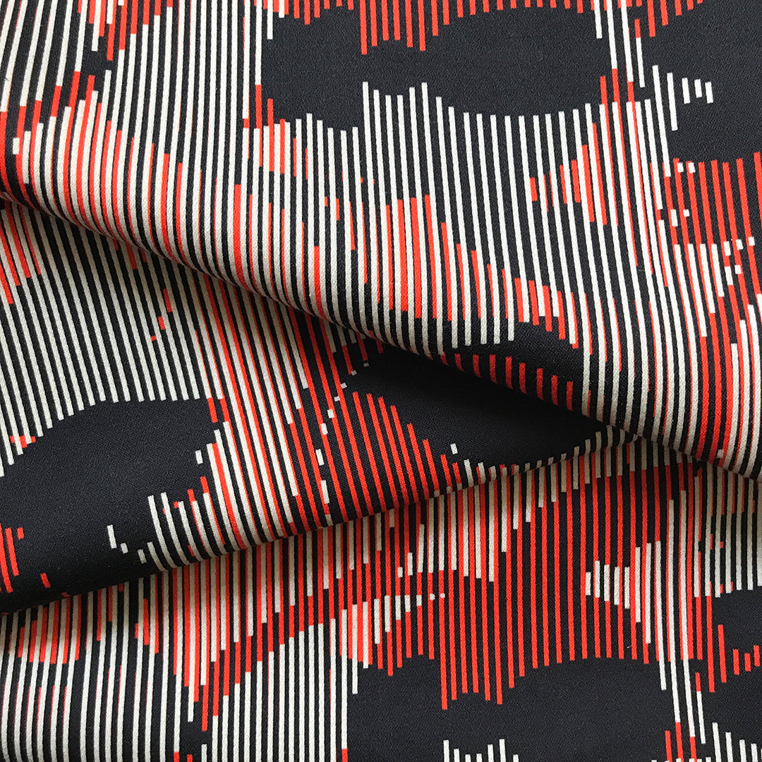 Sumatra Striped Printed Cotton Sateen by Pipét Design
