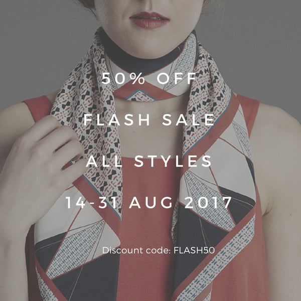 Enjoy 50% OFF in our Summer Sale 14-31 Aug 2017