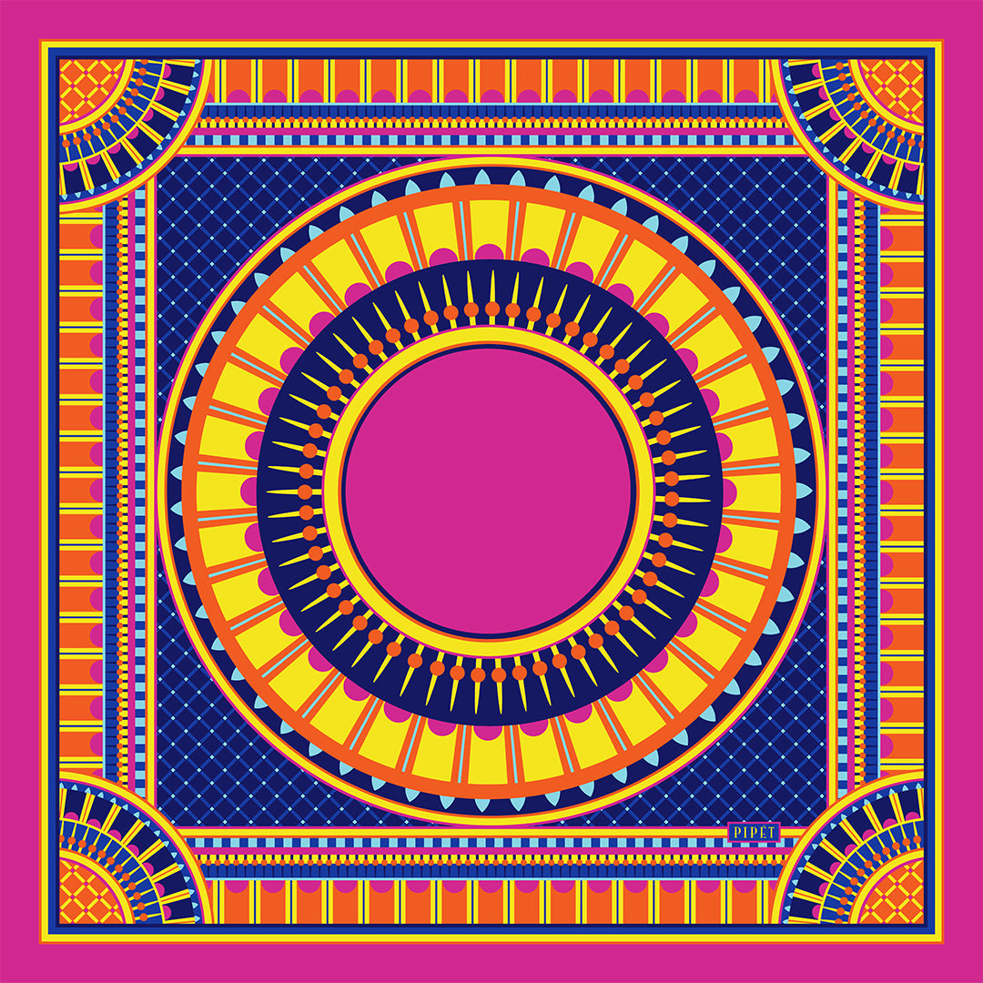 Pipet Design Oxo Scarf image Magenta brights