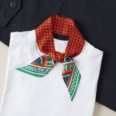 OXO Mini Scarf - Orange/Green