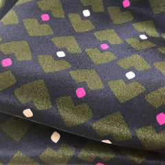 Graphica Mini Scarf - Khaki / Navy