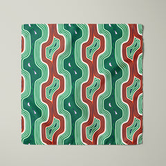 Men's Pocket Square Set - Orange / Green
