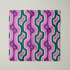 Lasdun Neckerchief / Pocket Square - Pink/Green