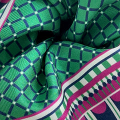 Men's Pocket Square Set - Pink / Green