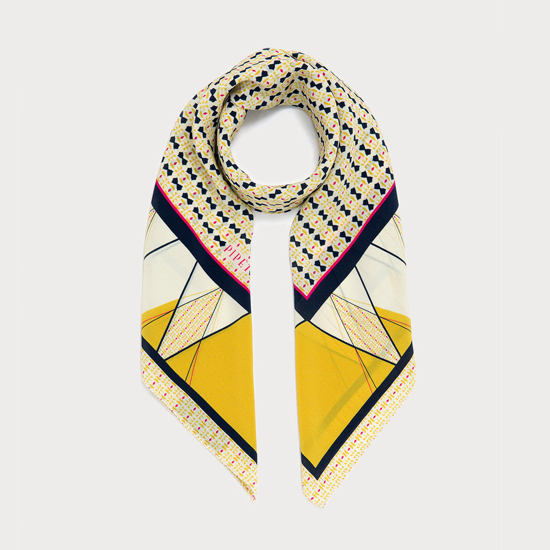 Emile 90cm Square Scarf - Imperial Yellow