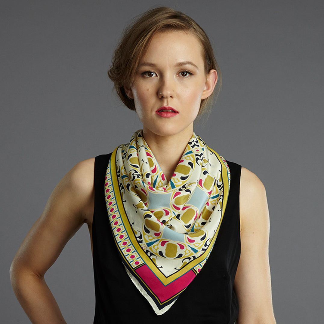 Luxury Printed Silk Scarves  Women's Square Scarves – Pipét Design
