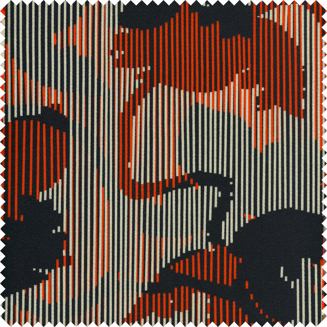 Sumatra Striped Printed Cotton Sateen by Pipét Design