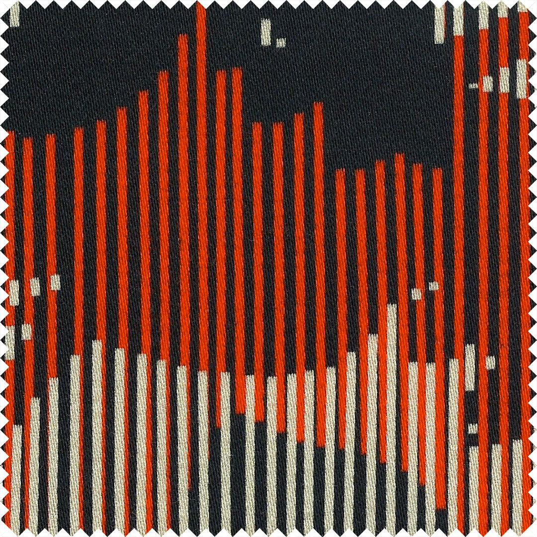 Sumatra Striped Printed Cotton Sateen by Pipét Design