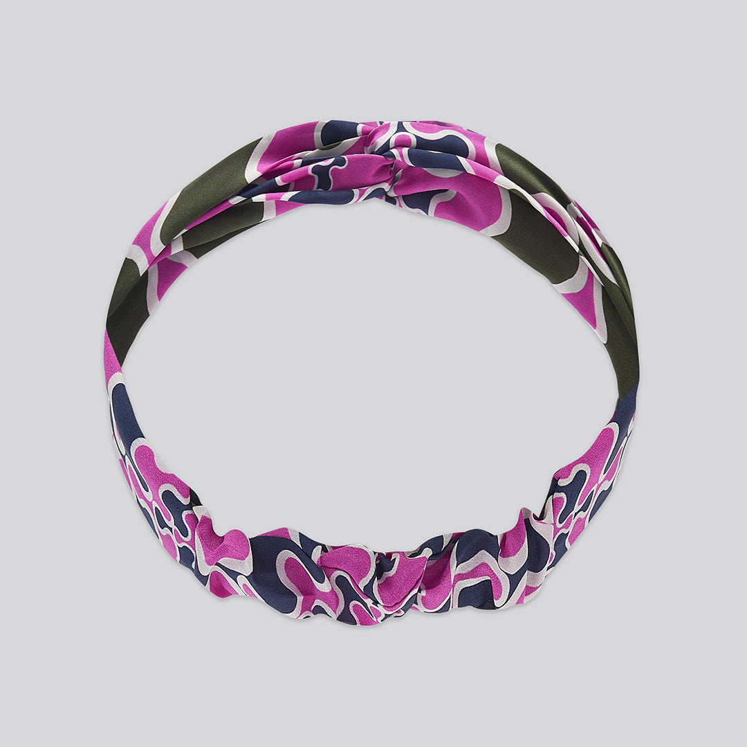 Frobisher Headband - Navy / Purple / Khaki