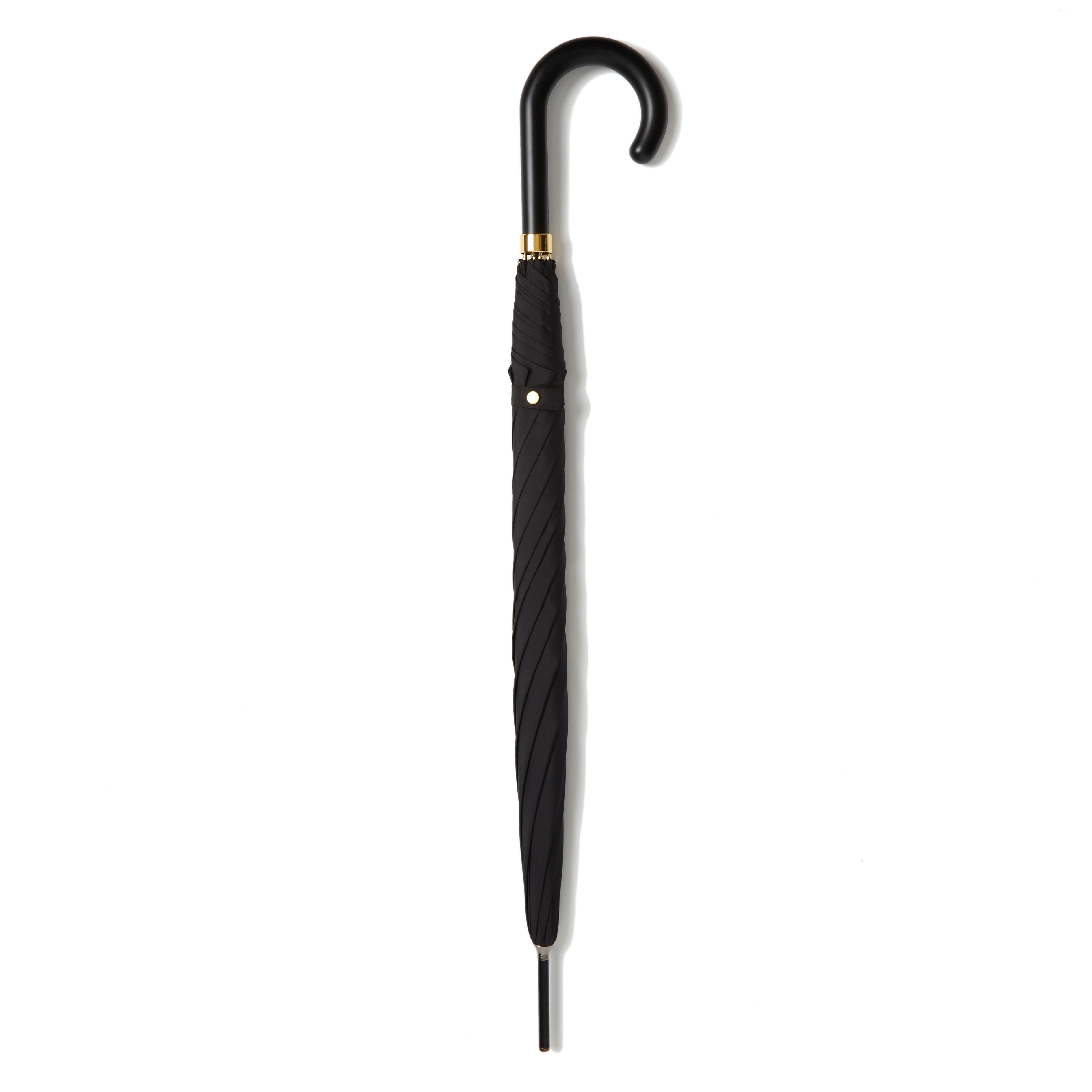 Pipet Black Traditional Full Length British Umbrella, Black